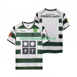 Sporting CP Wedstrijdshirt met Korting 2001 2003 Retro Thuis Heren Korte Mouw