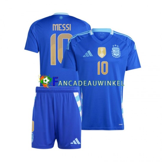 Argentinië Wedstrijdshirt met Korting Lionel Messi 10 Uit Kind Copa America 2024 Korte Mouw