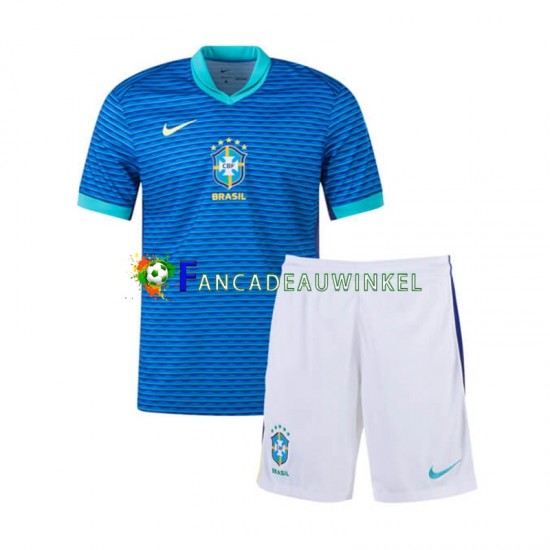 Brazilië Wedstrijdshirt met Korting Uit Kind Copa America 2024 Korte Mouw