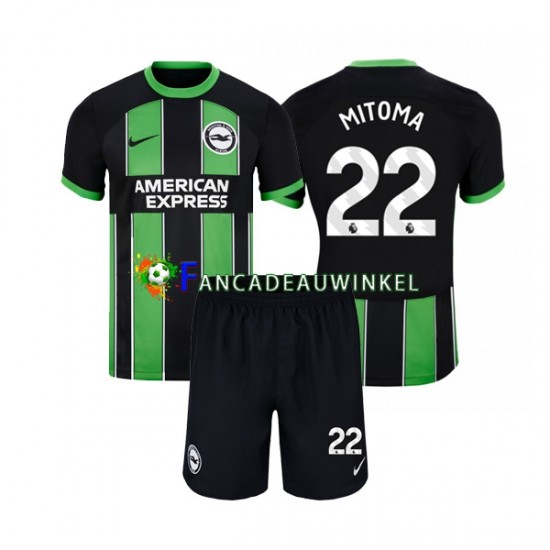 Brighton Hove Albion Wedstrijdshirt met Korting Mitoma 22 Uit Kind 2023-24 Korte Mouw