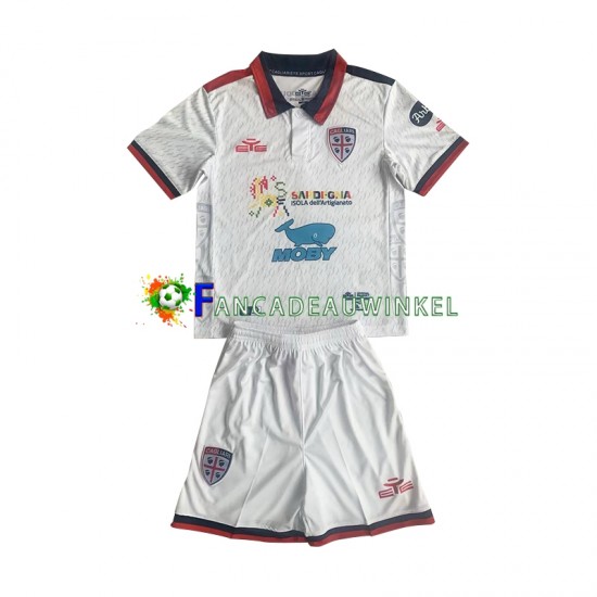 Cagliari Wedstrijdshirt met Korting Uit Kind 2023-24 Korte Mouw