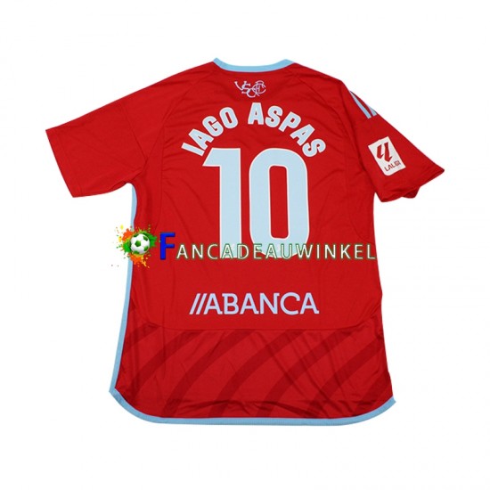 Celta de Vigo Wedstrijdshirt met Korting Iago Aspas 10 Uit Heren 2023-24 Korte Mouw