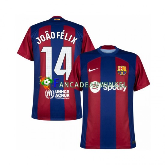 FC Barcelona Wedstrijdshirt met Korting Joao Felix 14 Thuis Heren 2023-24 Korte Mouw