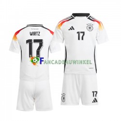 Duitsland Wedstrijdshirt met Korting Florian Wirtz 17 Thuis Kind EK 2024 Korte Mouw