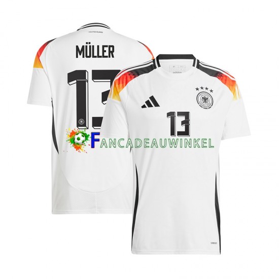 Duitsland Wedstrijdshirt met Korting Thomas Muller 13 Thuis Heren EK 2024 Korte Mouw