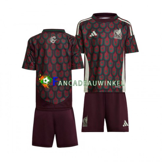 Mexico Wedstrijdshirt met Korting Thuis Kind Copa America 2024 Korte Mouw