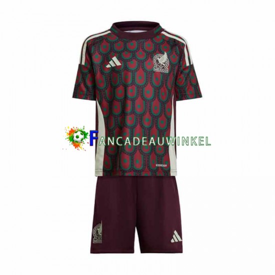 Mexico Wedstrijdshirt met Korting Thuis Kind Copa America 2024 Korte Mouw