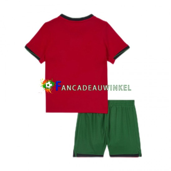 Portugal Wedstrijdshirt met Korting Thuis Kind EK 2024 Korte Mouw