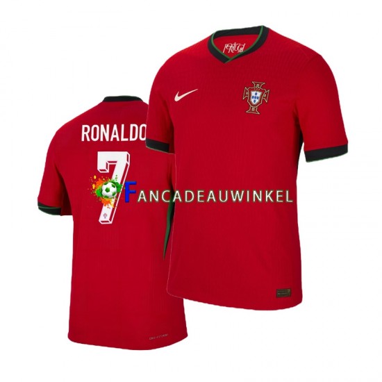 Portugal Wedstrijdshirt met Korting Cristiano Ronaldo 7 Thuis Heren EK 2024 Korte Mouw