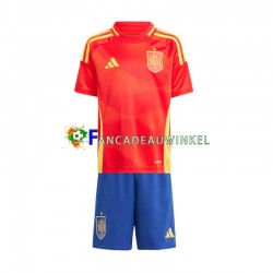 Spanje Wedstrijdshirt met Korting Thuis Kind EK 2024 Korte Mouw
