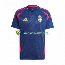 Zweden Wedstrijdshirt met Korting Uit Heren 2024 Korte Mouw