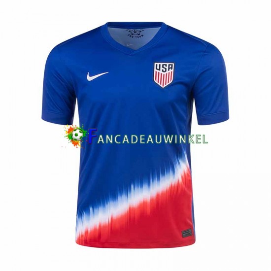 USA Wedstrijdshirt met Korting Uit Heren 2024 Korte Mouw