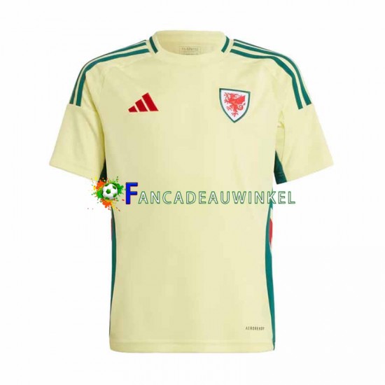 Wales Wedstrijdshirt met Korting Uit Heren 2024 Korte Mouw