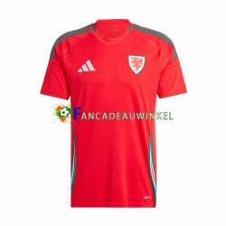 Wales Wedstrijdshirt met Korting Thuis Heren 2024 Korte Mouw