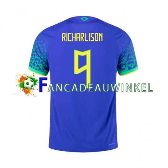 Brazilië Wedstrijdshirt met Korting RICHARLISON 9 Uit Heren 2022 Korte Mouw