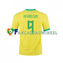 Brazilië Wedstrijdshirt met Korting RICHARLISON 9 Thuis Heren 2022 Korte Mouw