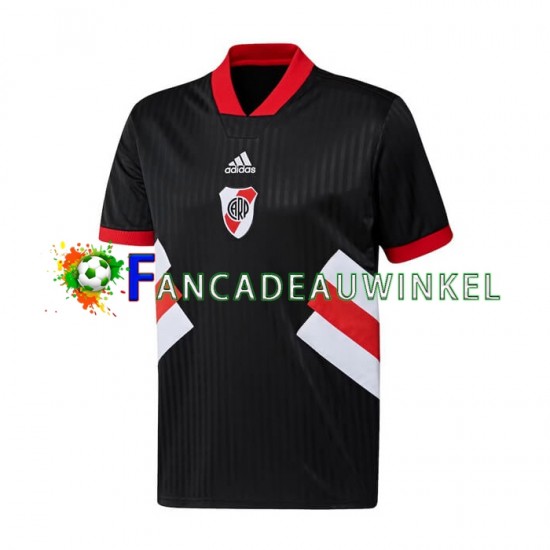 CA River Plate Wedstrijdshirt met Korting Icon Retro Thuis Heren 2022-23 Korte Mouw