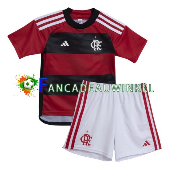 CR Flamengo Wedstrijdshirt met Korting Thuis Kind 2023-24 Korte Mouw