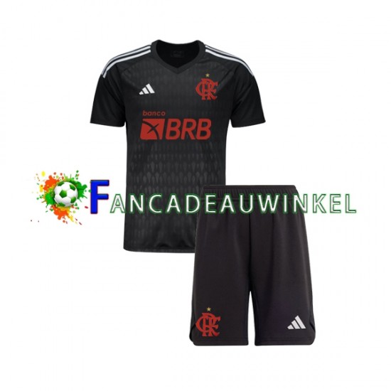 CR Flamengo Wedstrijdshirt met Korting Keepersshirt Uit Kind 2023-24 Korte Mouw