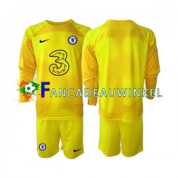 Chelsea Wedstrijdshirt met Korting Keepersshirt Uit Kind 2022-23 Lange Mouw