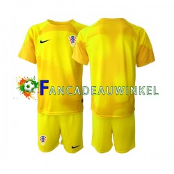 Kroatië Wedstrijdshirt met Korting Keepersshirt Thuis Kind WK 2022 Korte Mouw