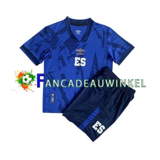 EL Salvador Wedstrijdshirt met Korting Thuis Kind 2023 Korte Mouw