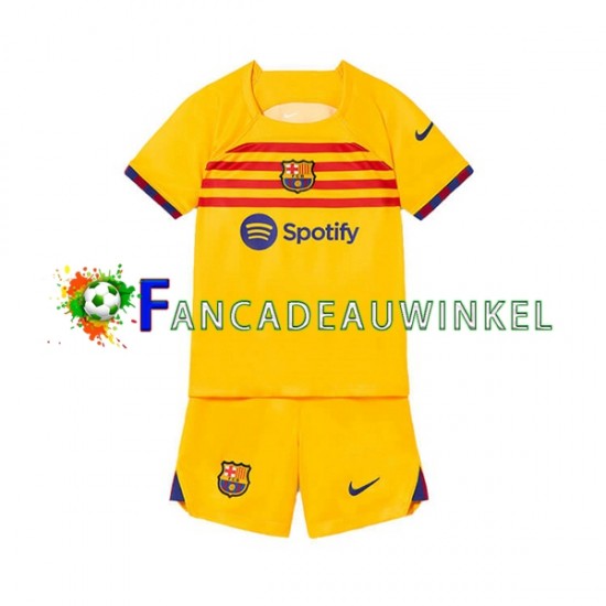 FC Barcelona Wedstrijdshirt met Korting Vierde Kind 2022-23 Korte Mouw