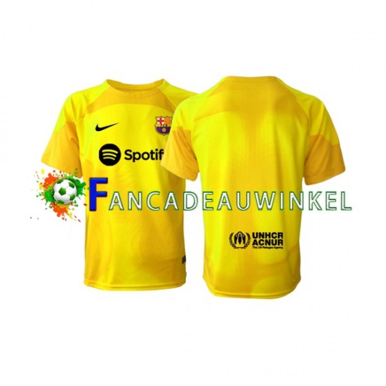 FC Barcelona Wedstrijdshirt met Korting Keepersshirt Vierde Heren 2022-23 Korte Mouw