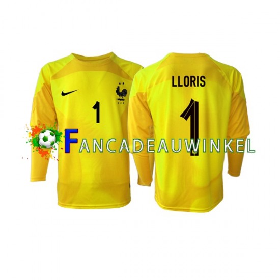 Frankrijk Wedstrijdshirt met Korting Hugo Lloris 1 Keepersshirt 3rd Heren WK 2022 Lange Mouw