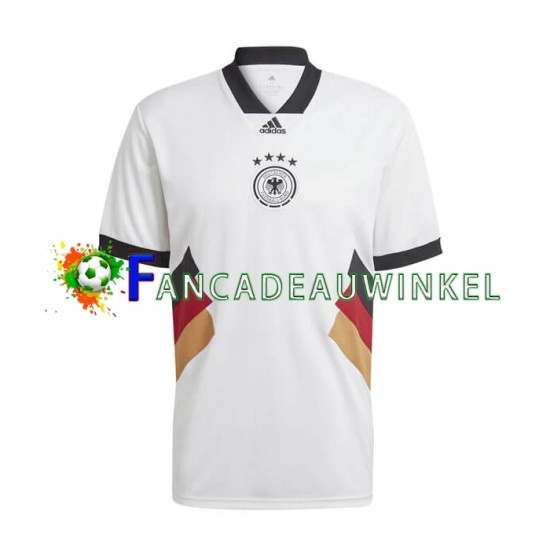 Duitsland Wedstrijdshirt met Korting Icon Retro Thuis Heren 2022-23 Korte Mouw