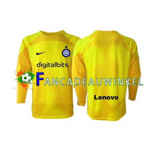 Inter Milan Wedstrijdshirt met Korting Keepersshirt Uit Heren 2022-23 Lange Mouw