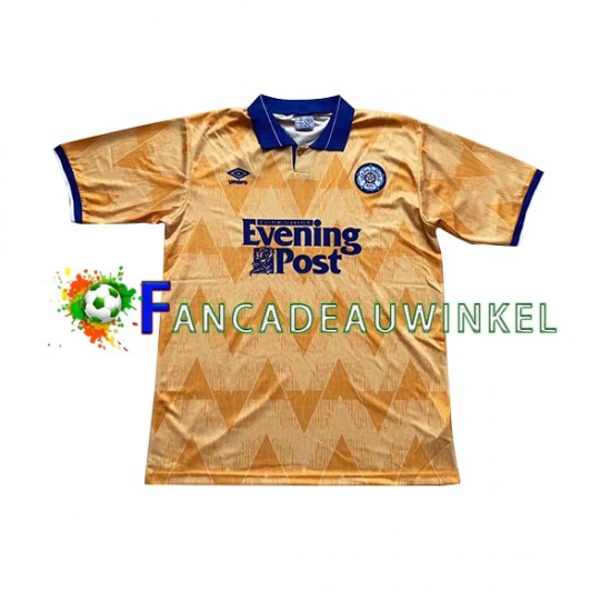 Leeds United Wedstrijdshirt met Korting Retro Uit Heren 1991-1992 Korte Mouw