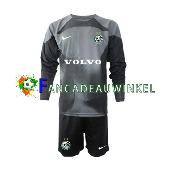 Maccabi Haifa Wedstrijdshirt met Korting Keepersshirt Thuis Kind 2022-23 Lange Mouw