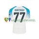 Napoli Wedstrijdshirt met Korting Face Game Kvaratskhelia 77 Thuis Heren 2022-23 Korte Mouw