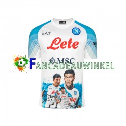 Napoli Wedstrijdshirt met Korting Face Game Minjae 3 Thuis Heren 2022-23 Korte Mouw