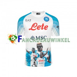 Napoli Wedstrijdshirt met Korting Face Game Osimhen 9 Thuis Heren 2022-23 Korte Mouw
