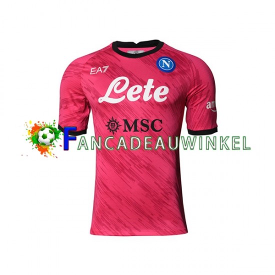 Napoli Wedstrijdshirt met Korting Keepersshirt Thuis Heren 2022-23 Korte Mouw