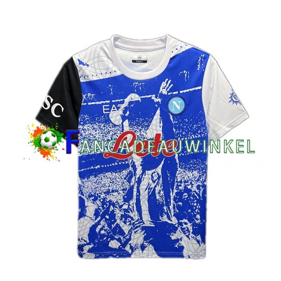 Napoli Wedstrijdshirt met Korting Maradona Champions Special Edition Thuis Heren 2023 Korte Mouw