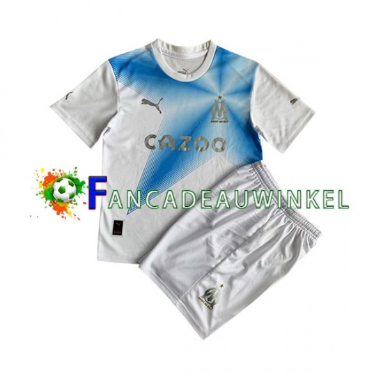 Olympique Marseille Wedstrijdshirt met Korting Anniversary Thuis Kind 2022-23 Korte Mouw