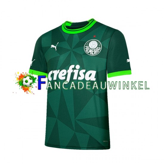 Palmeiras Wedstrijdshirt met Korting Thuis Heren 2023-24 Korte Mouw