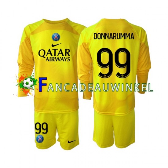 Paris Saint-Germain Wedstrijdshirt met Korting Gianluigi Donnarumma 99 Keepersshirt 3rd Kind 2022-23 Lange Mouw