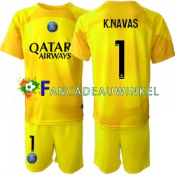 Paris Saint-Germain Wedstrijdshirt met Korting K.NAVAS 1 Keepersshirt 3rd Kind 2022-23 Korte Mouw