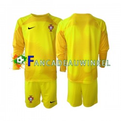 Portugal Wedstrijdshirt met Korting Keepersshirt Thuis Kind WK 2022 Lange Mouw