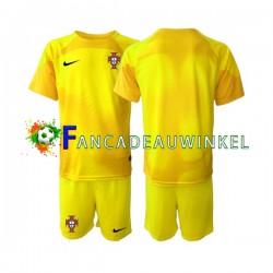 Portugal Wedstrijdshirt met Korting Keepersshirt Thuis Kind WK 2022 Korte Mouw