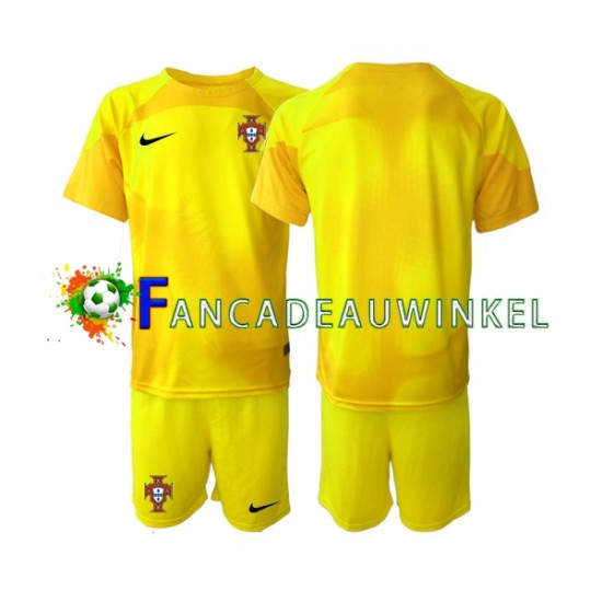 Portugal Wedstrijdshirt met Korting Keepersshirt Thuis Kind WK 2022 Korte Mouw