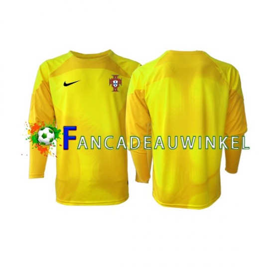 Portugal Wedstrijdshirt met Korting Keepersshirt Thuis Heren WK 2022 Lange Mouw