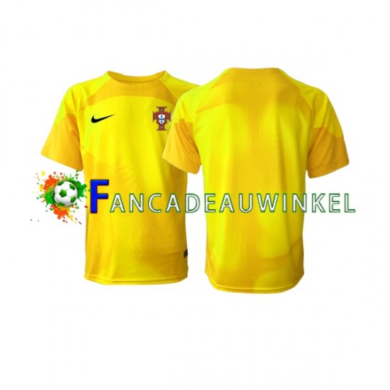 Portugal Wedstrijdshirt met Korting Keepersshirt Thuis Heren WK 2022 Korte Mouw