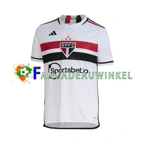 Sao Paulo Wedstrijdshirt met Korting Thuis Heren 2023 Korte Mouw