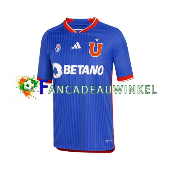 Universidad de Chile Wedstrijdshirt met Korting Thuis Heren 2023 Korte Mouw