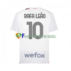 AC Milan Wedstrijdshirt met Korting Rafael Leao 10 Uit Heren 2023-24 Korte Mouw